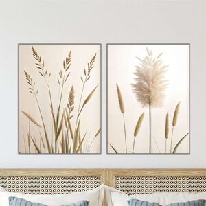 Imagine Set 2 decoratiuni de perete MDF, Mdf, Imprimare digitala, Multicolor