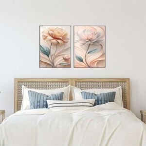 Imagine Set 2 decoratiuni de perete MDF, Mdf, Imprimare digitala, Multicolor