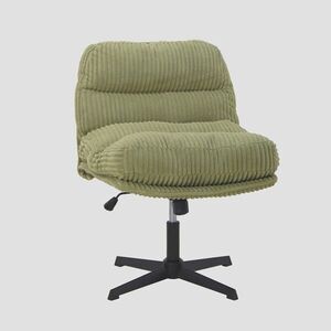 Imagine Scaun de birou rotativ Cordivo, Homla, 66x71x83 cm, metal/poliester/bumbac, verde olive