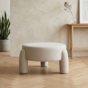 Imagine Taburet Ollera, Homla, 65x36 cm, MDF/poliester, ecru