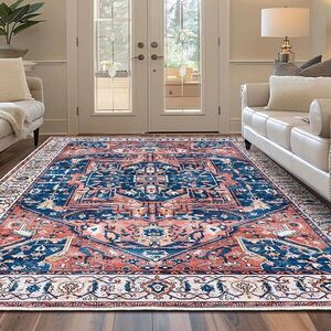 Imagine Covor (80 x 150), Kece-Fr118, 80x150 cm, Albastru