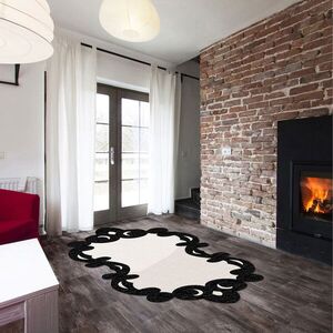 Imagine Covor (160 x 230), Aln600Fg416Sy07, 160x230 cm, Negru