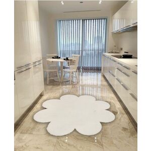 Imagine Covor de hol (100 x 100), Daisy Plush, 100x100 cm, Alb