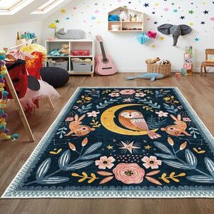 Imagine Covor (100 x 150), Wookece1694, 100x150 cm, Albastru navy