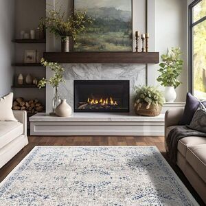 Imagine Covor (100 x 300), Kece-Fr28, 100x300 cm, Albastru