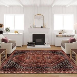 Imagine Covor (140 x 220), Kece-Fr56, 140x220 cm, Bordo