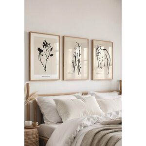 Imagine Set 3 tablouri decorative, Ç-300609, Sticla PVC, Multicolor