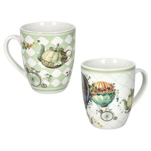 Imagine Set 2 cani, Wonderland, Brandani, 9x10 cm, 350 ml, portelan