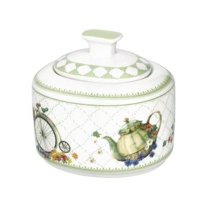 Imagine Zaharnita cu capac, Wonderland, Brandani, 10x9x9.5 cm, 350 ml, portelan New Bone China