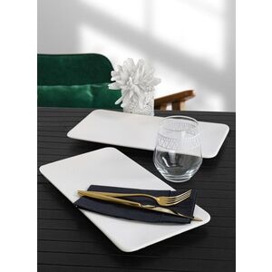 Imagine Set 2 platouri ST032002F022, Keramika, 33x17 cm, ceramica
