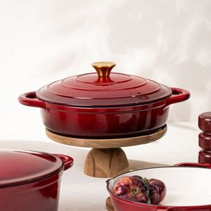 Imagine Oala Andreas, Homla, 28 cm, 2.5 L, fonta, visiniu
