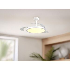 Imagine Plafoniera cu ventilator Kasfjord, RL, 106x35 cm, 30W, 1x SMD, metal, alb mat
