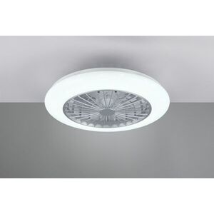 Imagine Plafoniera cu ventilator Stralsund, RL, 49x15 cm, 30W, 1x SMD, plastic, alb/titaniu