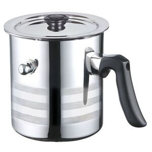 Imagine Oala pentru fiert lapte cu capac si avertizare sonora, Blaumann, 16 cm, 2 L, inox, argintiu/negru