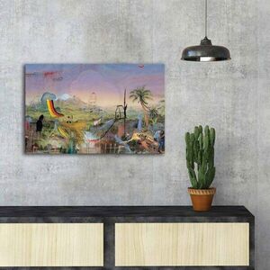 Imagine Tablou decorativ, FAMOUSART-060, Dimensiune: 45 x 70 cm, Multicolor