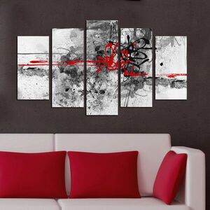 Imagine Tablou decorativ MDF, 5PMDF-18, 20 x 60 cm, Multicolor