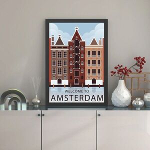 Imagine Tablou decorativ, Amsterdam 2 (35 x 45), Polistiren, Multicolor