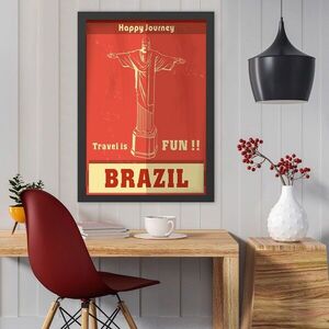Imagine Tablou decorativ, Brazil (35 x 45), Polistiren, Multicolor