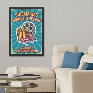 Imagine Tablou decorativ, Cinema (35 x 45), Polistiren, Multicolor
