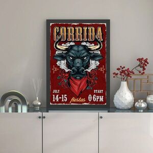 Imagine Tablou decorativ, Corrida (35 x 45), Polistiren, Multicolor