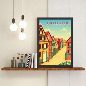 Imagine Tablou decorativ, Dinkelsbuhl (35 x 45), Polistiren, Multicolor