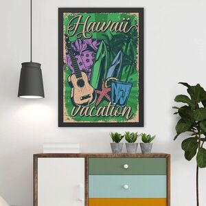 Imagine Tablou decorativ, Hawaii 3 (35 x 45), Polistiren, Multicolor