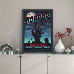 Imagine Tablou decorativ, Horror Night (35 x 45), Polistiren, Multicolor