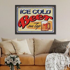 Imagine Tablou decorativ, Ice Cold Beer On Tap (35 x 45), Polistiren, Multicolor
