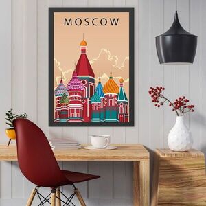 Imagine Tablou decorativ, Moscow (35 x 45), Polistiren, Multicolor