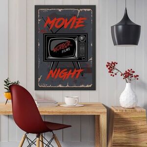 Imagine Tablou decorativ, Movie Night (35 x 45), Polistiren, Multicolor