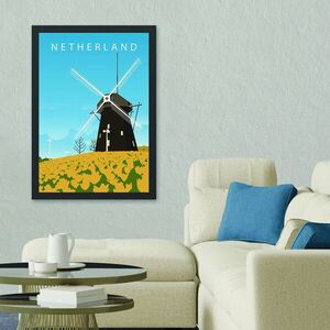 Imagine Tablou decorativ, Netherland (35 x 45), Polistiren, Multicolor