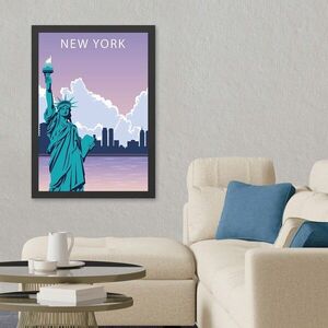 Imagine Tablou decorativ, New York 2 (35 x 45), Polistiren, Multicolor
