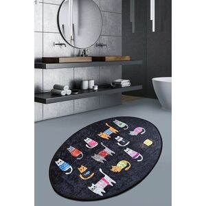 Imagine Covor, Black Cats Oval DJT, 60x90 cm, Multicolor