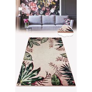 Imagine Covor, Green Leaf, 80x100 cm, Poliester, Multicolor