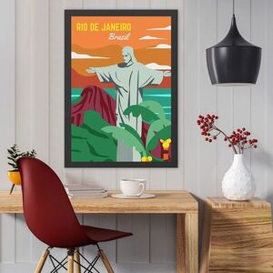 Imagine Tablou decorativ, Rio De Janeiro (35 x 45), Polistiren, Multicolor