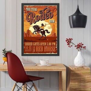 Imagine Tablou decorativ, Rodeo (35 x 45), Polistiren, Multicolor