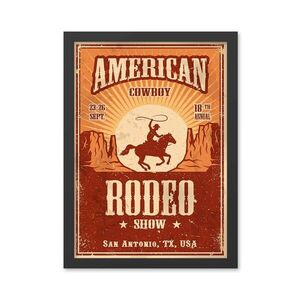 Imagine Tablou decorativ, Rodeo Show (35 x 45), Polistiren, Multicolor