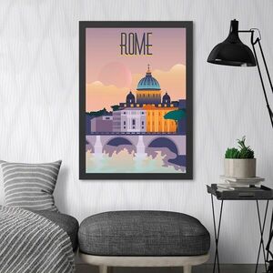 Imagine Tablou decorativ, Rome (35 x 45), Polistiren, Multicolor