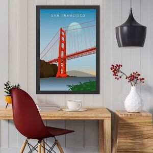 Imagine Tablou decorativ, San Francisco 2 (35 x 45), Polistiren, Multicolor