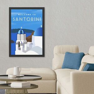 Imagine Tablou decorativ, Santorini 3 (35 x 45), Polistiren, Multicolor