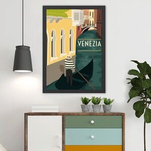 Imagine Tablou decorativ, Venezia (35 x 45), Polistiren, Multicolor
