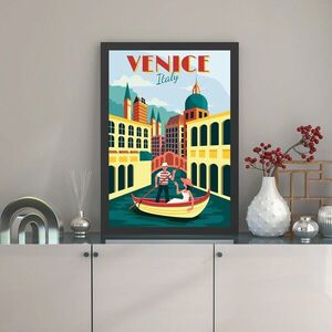 Imagine Tablou decorativ, Venice (35 x 45), Polistiren, Multicolor