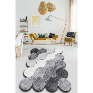 Imagine Covor, Circle, 80x120 cm, Gri închis / Gri / Alb