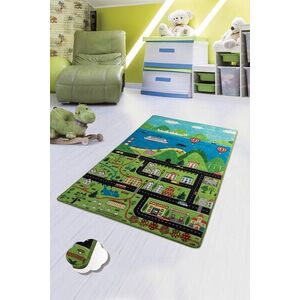 Imagine Covor pentru copii, Happy City Djt, 80x100 cm, Poliester, Multicolor