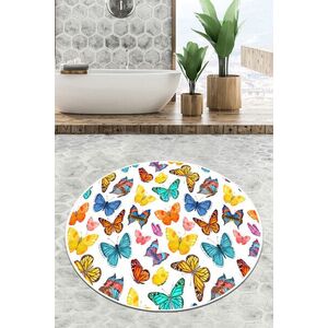 Imagine Covoras de baie, L'essentiel Maison, Butterfly Valley Circle Djt 80, Multicolor