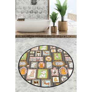 Imagine Covoras de baie, L'essentiel Maison, Callatte Circle Djt 80, Multicolor
