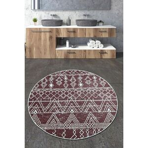 Imagine Covoras de baie, L'essentiel Maison, Straordinario Djt, Roșu Claret / Alb