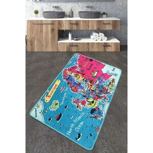 Imagine Covoras de baie, L'essentiel Maison, Carta, 70x120 cm, Poliester, Multicolor