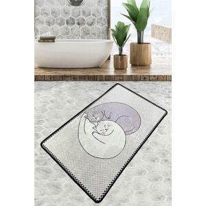 Imagine Covoras de baie, L'essentiel Maison, Katt, 70x120 cm, Poliester, Multicolor