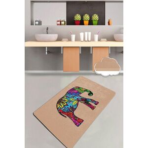 Imagine Covoras de baie, L'essentiel Maison, Olifant, 80x100 cm, Poliester, Multicolor